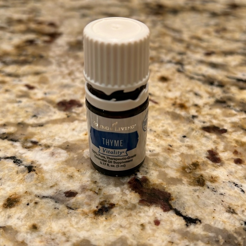 Young Living Thyme Vitality 5ml - opened to smell